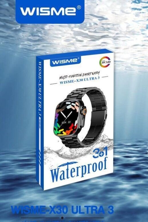 ساعت هوشمند ویسمی مدل WS-X30 ULTRA ضد آب با سه بند