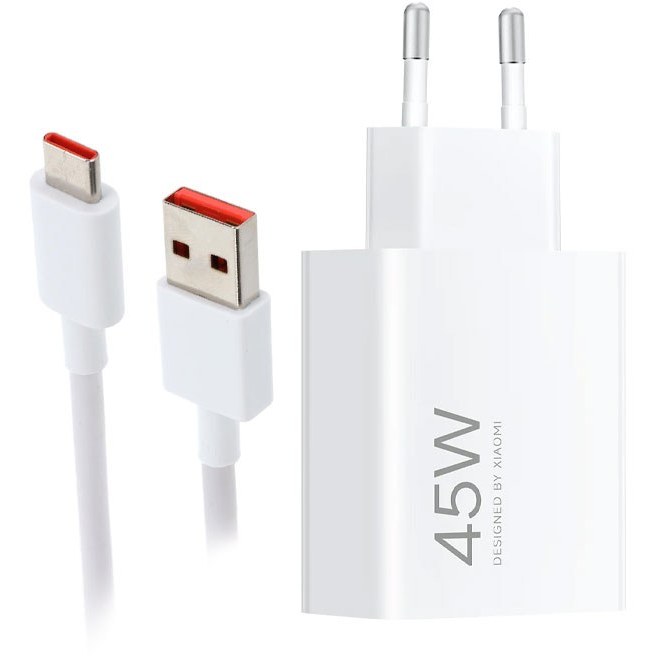 شارژر اورجینال شیائومی MDY-17-EF ظرفیت ۴۵ وات همراه با کابل