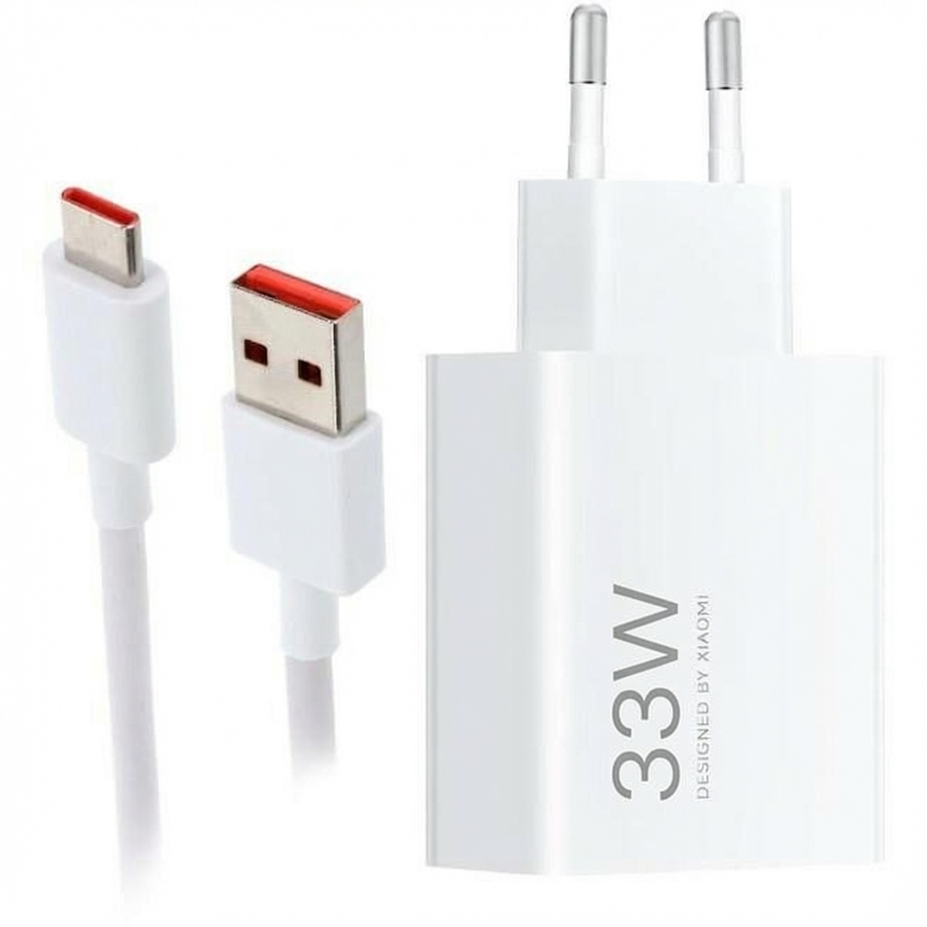 شارژر اورجینال شیائومی مدل MDY-16-EF توان 33 وات دو پین همراه با کابل